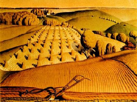 Grant Wood Young Com oil painting picture